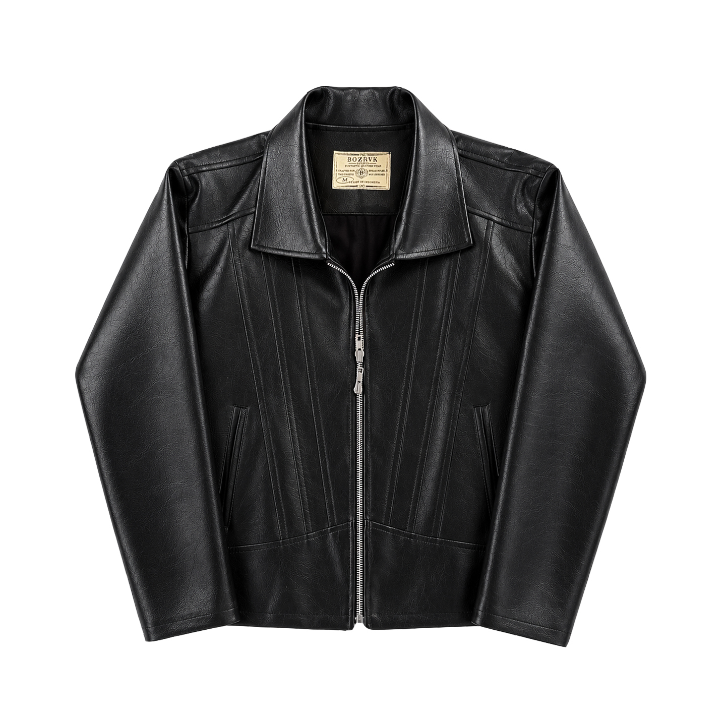 Double Zip Leather Jacket